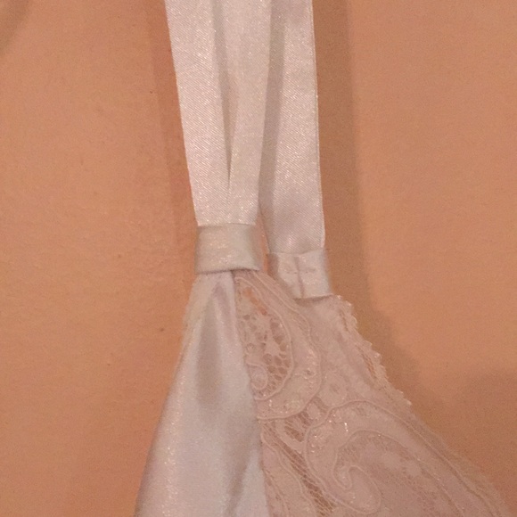 Vintage Satin/Lace Halston Wedding Nightgown - Picture 5 of 6